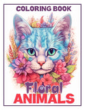 Floral Animals 30 Pages Printable Coloring Book