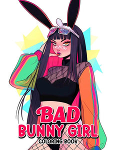 Bad Bunny Girl 30 Pages Printable Coloring Book