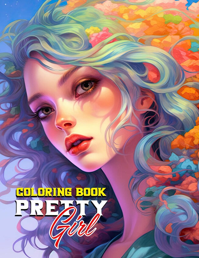 Pretty Girl 30 Pages Printable Coloring Book