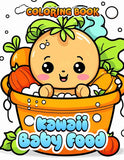 Kawaii Baby Food 30 Pages Printable Coloring Book