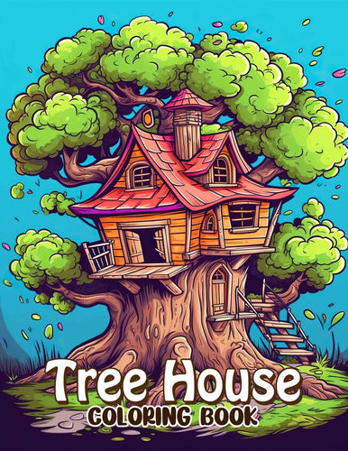 Tree House 30 Pages Printable Coloring Book