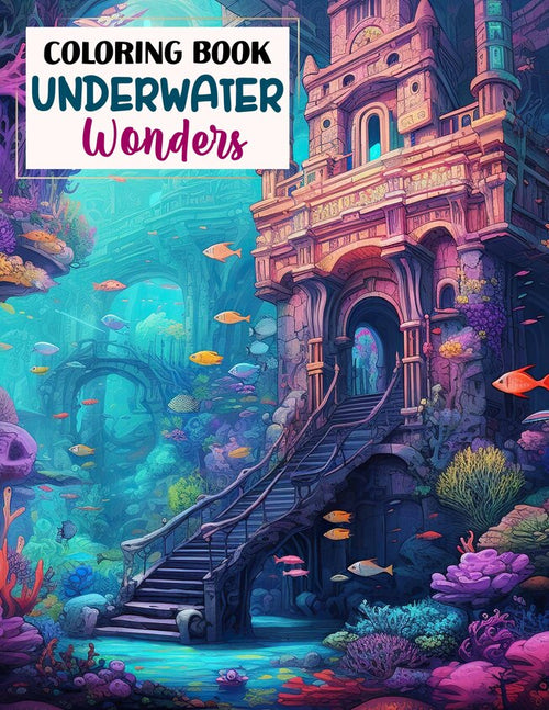 Underwater Wonders 30 Pages Printable Coloring Book