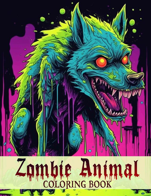 Zombie Animal 30 Pages Printable Coloring Book