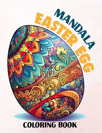 Mandala Easter Egg o 30 Pages Printable Coloring Book