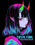 Devil Girl 30 Pages Printable Coloring Book