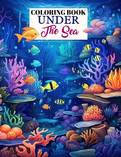 Under The Sea 30 Pages Printable Coloring Book