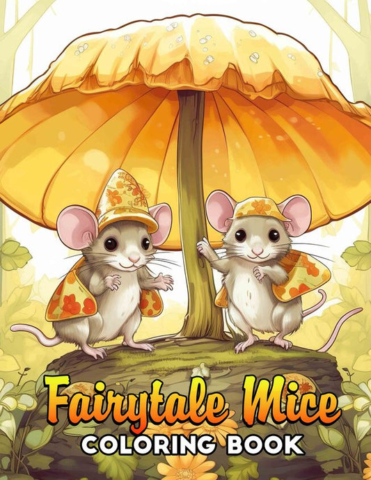 Fairytale Mice 30 Pages Printable Coloring Book