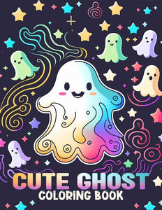 Cute Ghost 30 Pages Printable Coloring Book