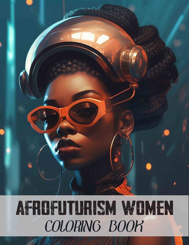 Afrofuturism Women Printable Coloring Book