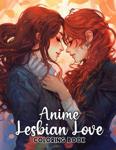 Anime Lesbian Love 30 Pages Printable Coloring Book