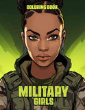 Military Girls 30 Pages Printable Coloring Book