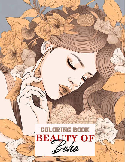 Beauty of Boho 30 Pages Printable Coloring Book