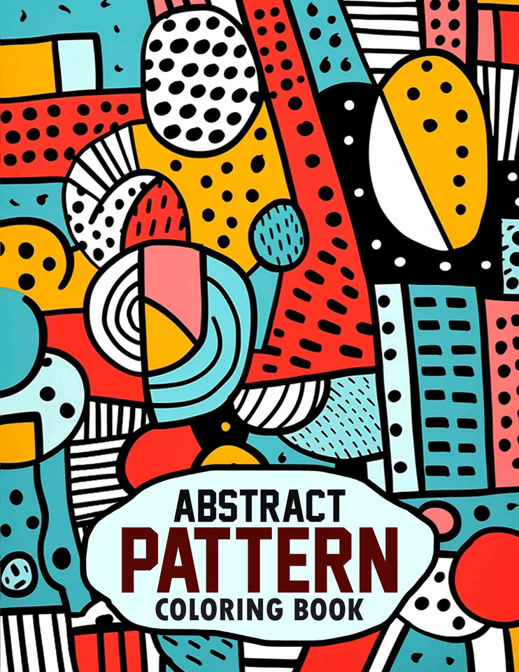 Abstract Pattern 30 Pages Printable Coloring Book