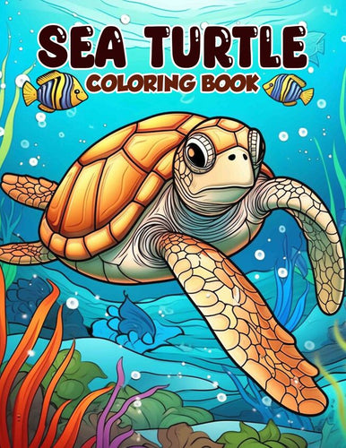 Sea Turtle 30 Pages Printable Coloring Book