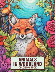 Animals In Woodland 30 Pages Printable Coloring Book