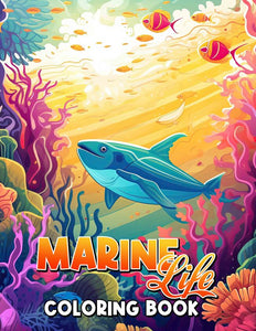 Marine Life 30 Pages Printable Coloring Book