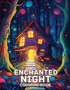 Enchanted Night 30 Pages Printable Coloring Book