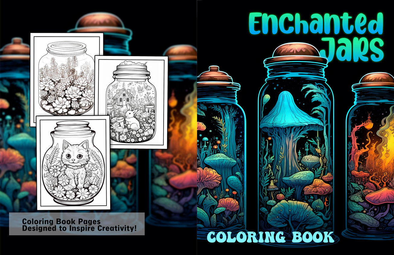 Enchanted Jars coloring book, 25+ Enchanted Coloring Pages