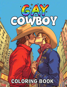 Gay Cowboy 30 Pages Printable Coloring Book