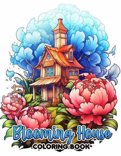 Blooming House 30 Pages Printable Coloring Book