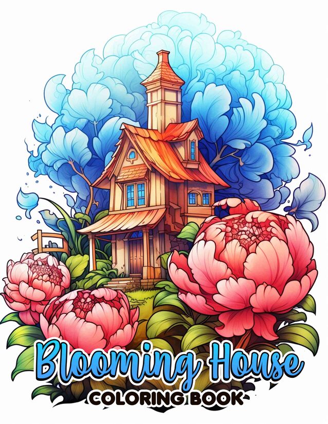 Blooming House 30 Pages Printable Coloring Book