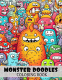 Monster Doodles 30 Pages Printable Coloring Book