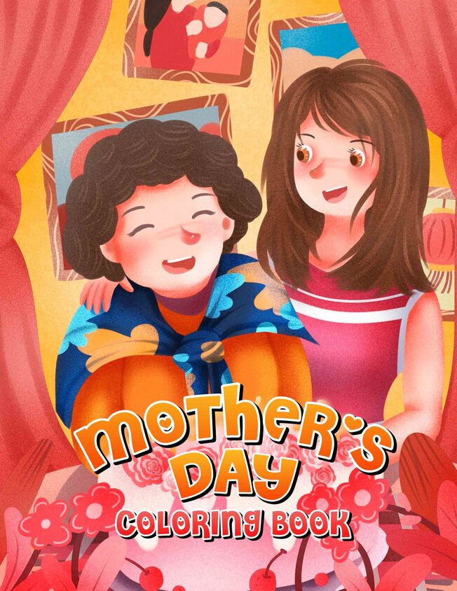 Mother's Day 30 Pages Printable Coloring Book