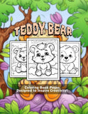 Teddy Bear 30 Pages Printable Coloring Book