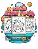 Kawaii Baby Food 30 Pages Printable Coloring Book