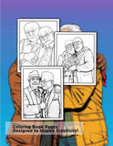 Old Man Gay Love 30 Pages Printable Coloring Book