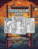 Surrealism Door 30 Pages Printable Coloring Book