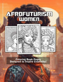 Afrofuturism Women Printable Coloring Book