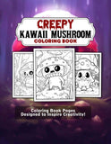 Creepy Kawaii Mushroom 30 Pages Printable Coloring Book