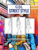 Girl Street Style 30 Pages Printable Coloring Book