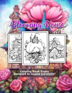 Blooming House 30 Pages Printable Coloring Book