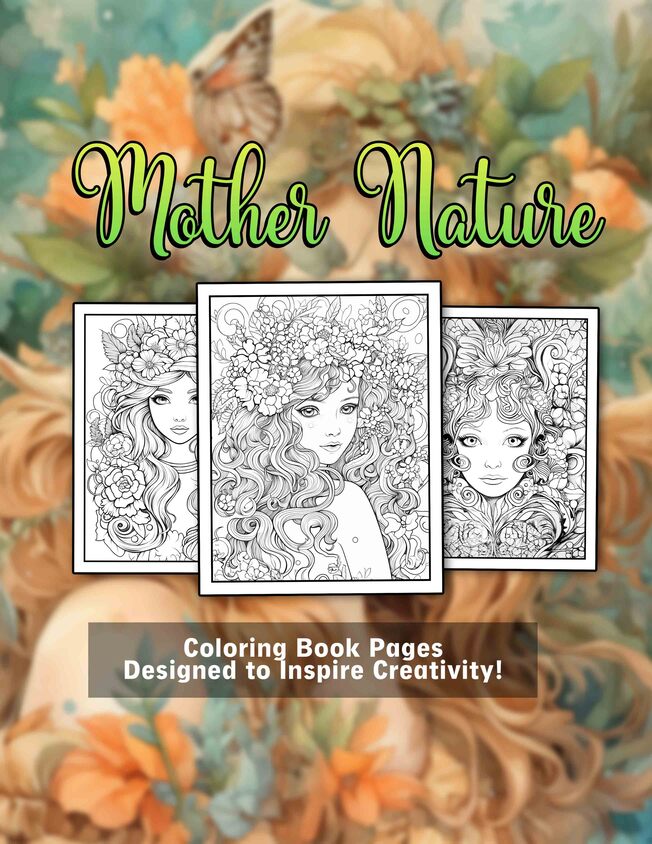 Mother Nature 30 Pages Printable Coloring Book