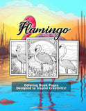 Flamingo 30 Pages Printable Coloring Book