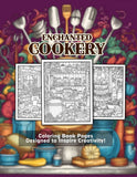 Enchanted Cookery 30 Pages Printable Coloring Book