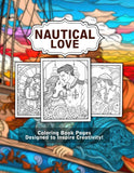 Nautical Love 30 Pages Printable Coloring Book