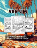 Van Life 30 Pages Printable Coloring Book