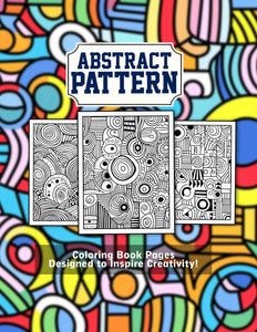 Abstract Pattern 30 Pages Printable Coloring Book