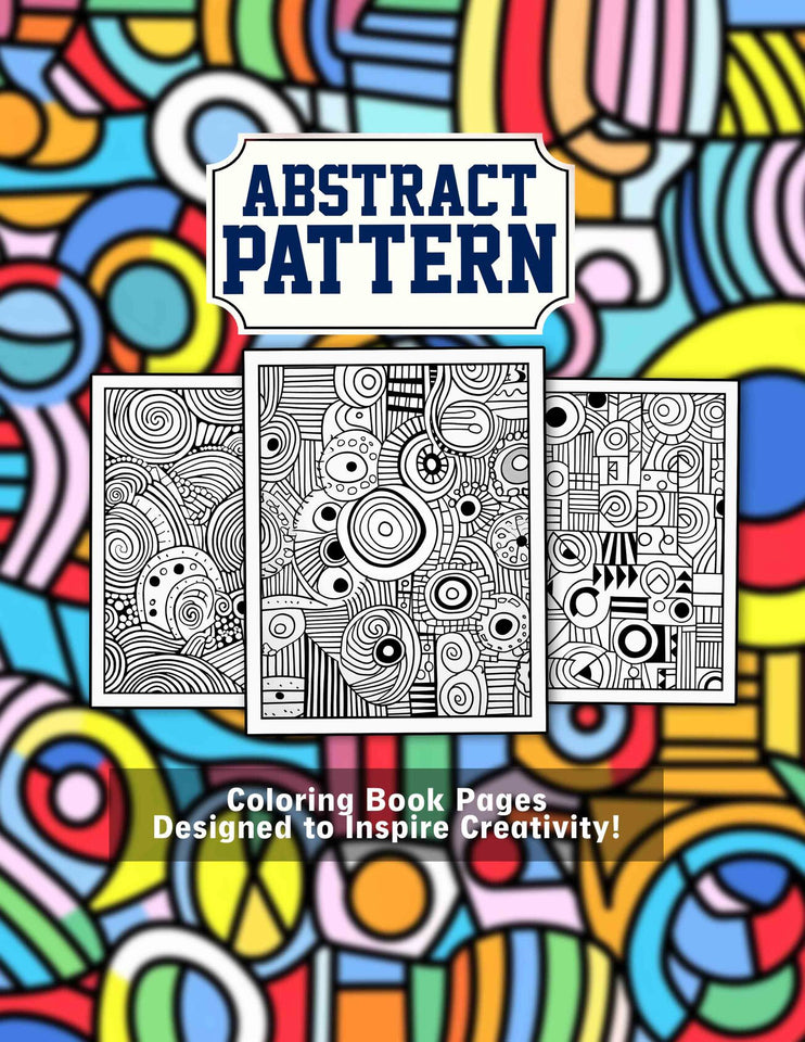 Abstract Pattern 30 Pages Printable Coloring Book