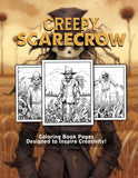 Creepy scarecrow 30 Pages Printable Coloring Book