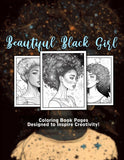 Beautiful Black Girl 30 Pages Printable Coloring Book