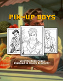 Pin-Up Boys 25+ Pages Printable Coloring Book