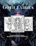 Goth Fairies 30 Pages Printable Coloring Book