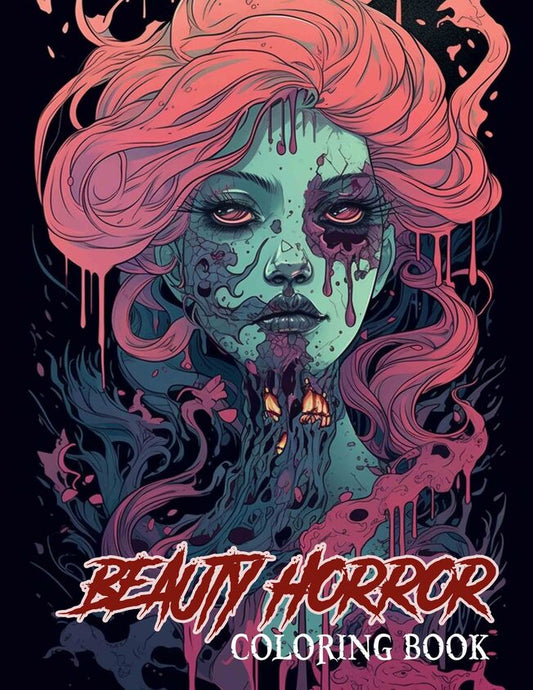 Beauty Horror 25 Pages Printable Coloring Book