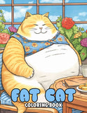 Fat Cat 30 Pages Printable Coloring Book