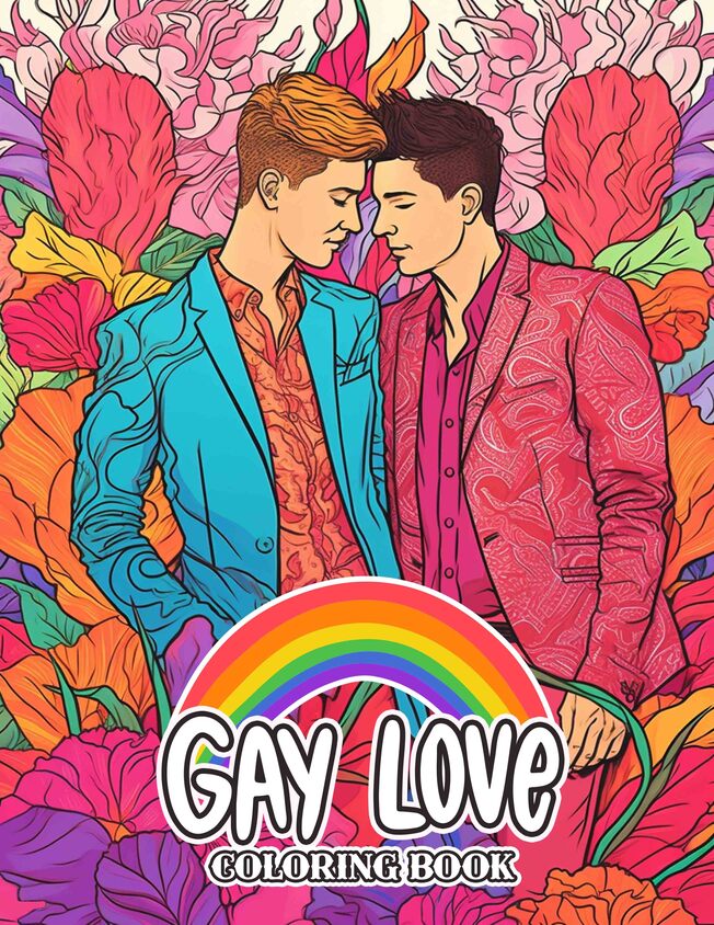 Gay Love 30 Pages Printable Coloring Book