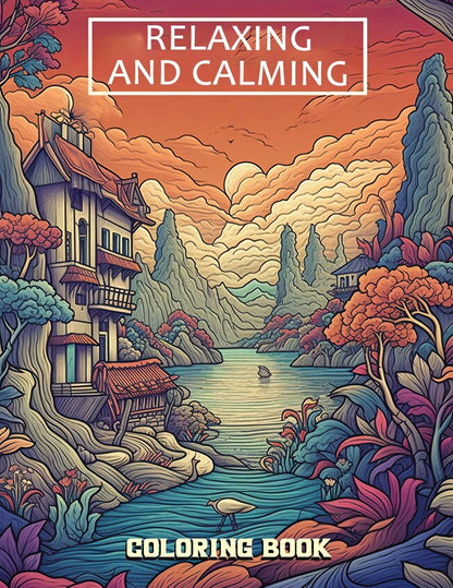 Relaxing and Calming 30 Pages Printable Coloring Book
